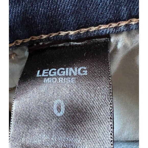 Express Womens Distressed Floral Embroidered Skinny Legging Jeans Size 0 Cotton - Picture 4 of 16